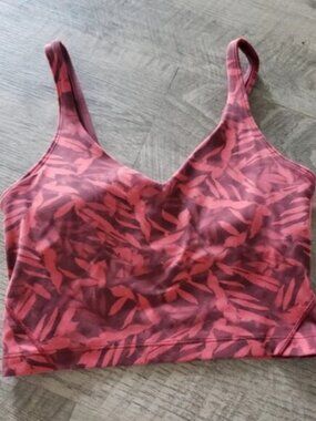 Lululemon athletica Red Align Tank Top.